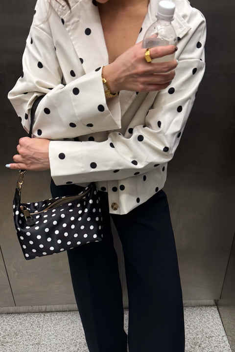 Bel Air Bag in Polka Black