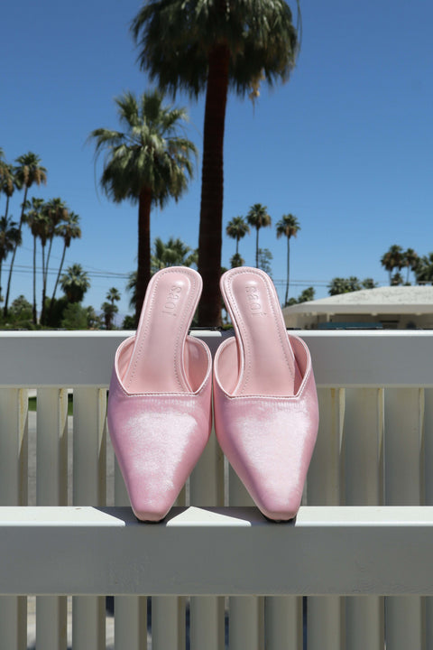 Elle Satin Heels in Elle Woods