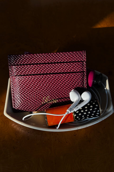 Card Holder in Mulberry