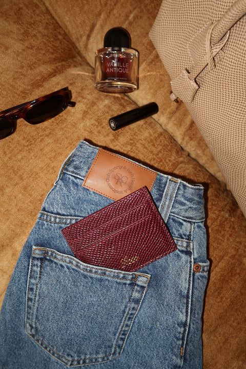 Card Holder in Mulberry