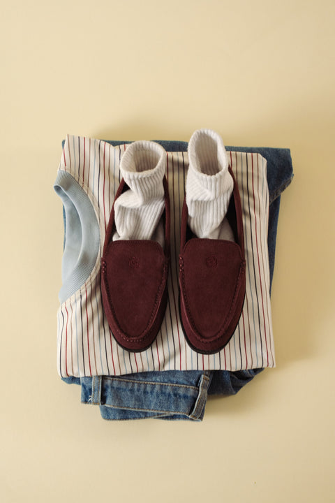 Rosa Loafers Suede Rosewood