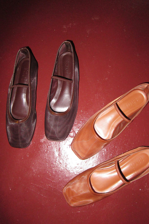 Janet Flats in Caramel