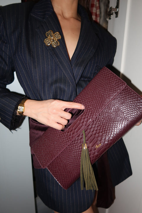 Peggy Clutch Plum
