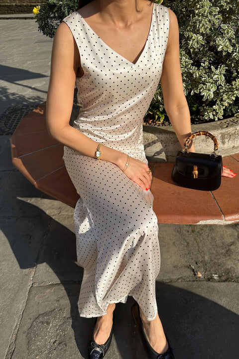 Del Mar Long Dress in Lola Polka