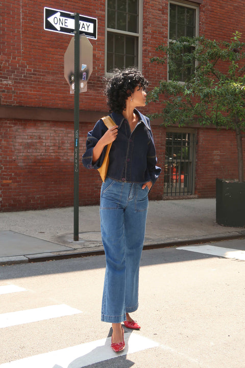 Brooklyn Flare Jeans in Medium Blue