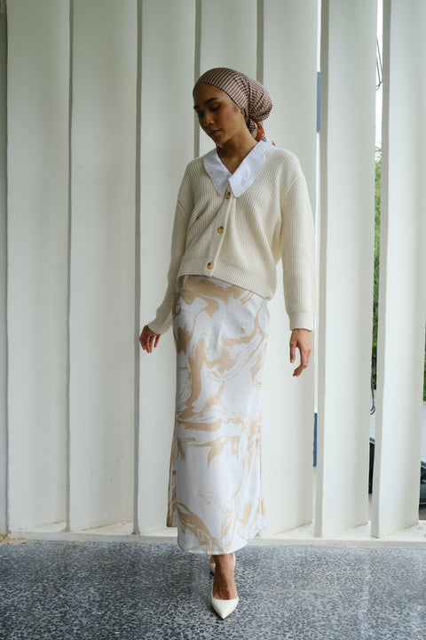 Palermo Maxi Skirt in Dulce Cream