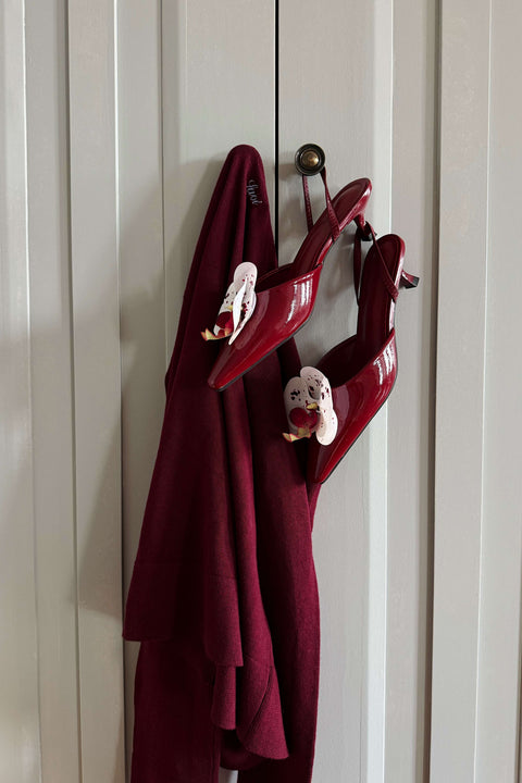 Lily Orchid Heels in Burgundy