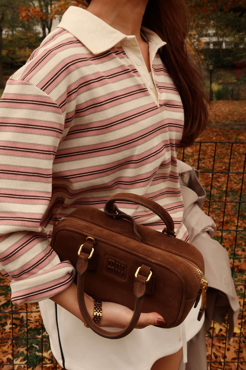 90s Longsleeves Polo in Maple