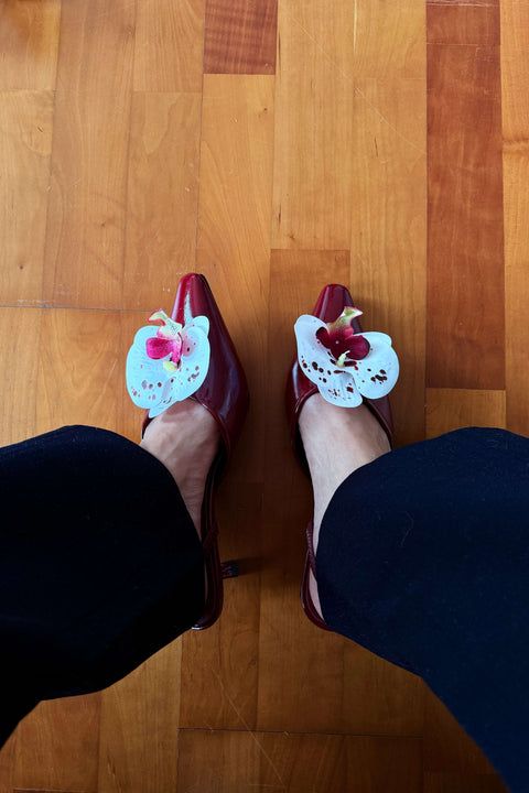 Lily Orchid Heels in Burgundy