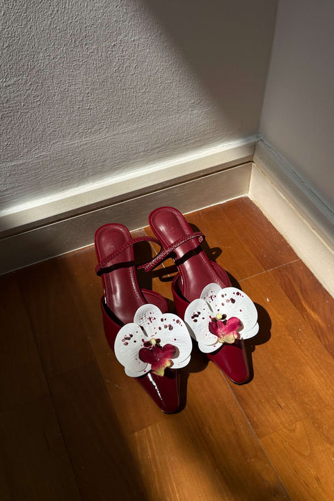 Lily Orchid Heels in Burgundy