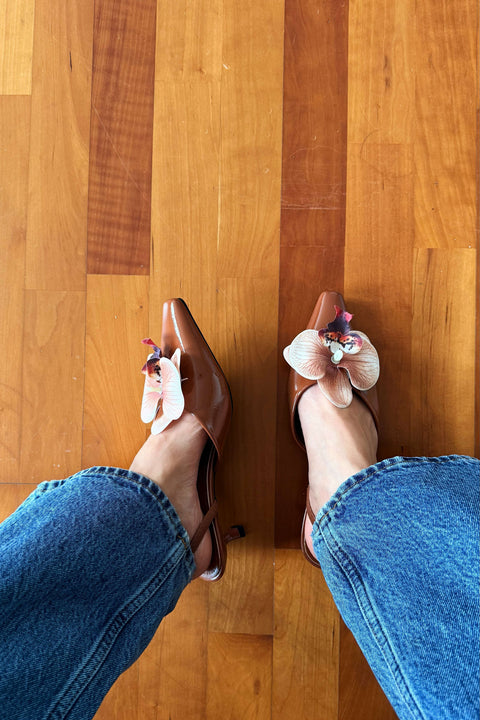 Lily Orchid Heels in Cinnamon