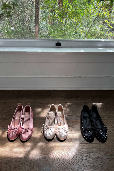 Jackie Flats in Polka