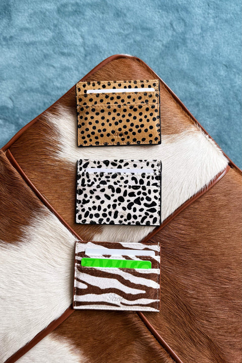 Wild Card Holder in Zebra Moment