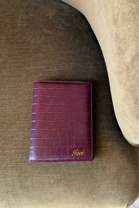 Passport Holder in Burgundy