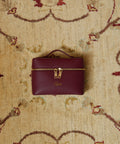 dark red crossbody handbag