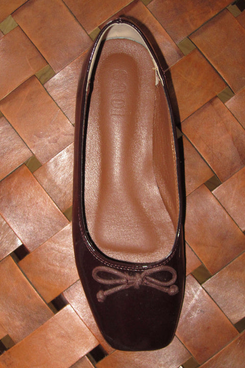 Poppy Ballet Flats in Espresso