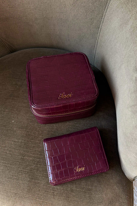 Wallet in Burgundy