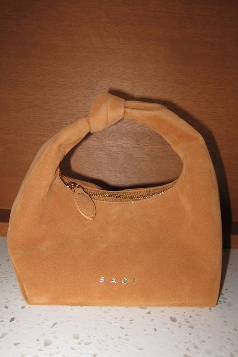 Gaia Bag in Saddle Suede