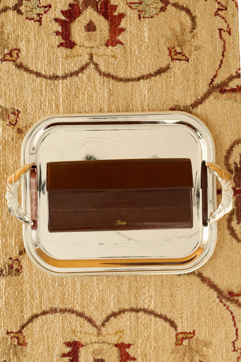 Rama Clutch in Burgundy