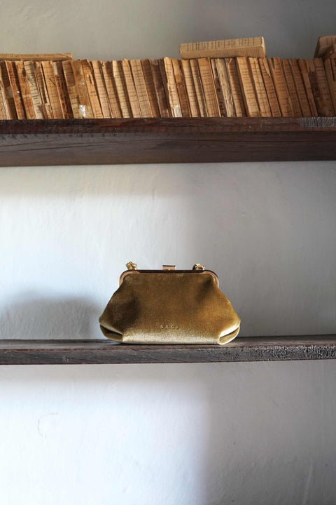 Nara Clutch in Green Olive