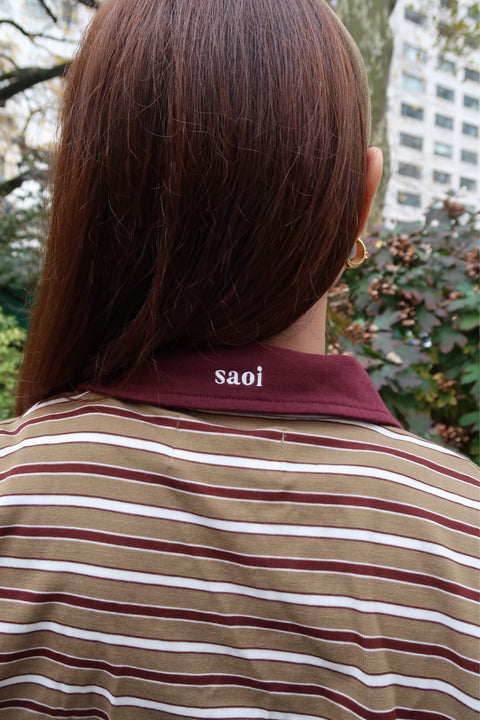 90s Longsleeves Polo in Olive