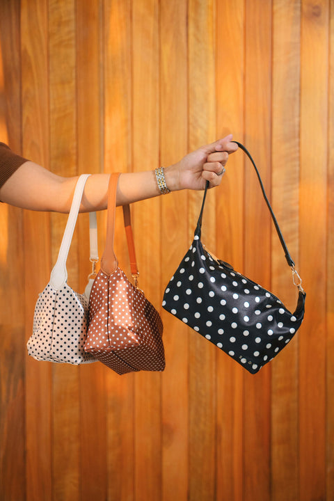Bel Air Bag in Polka Black