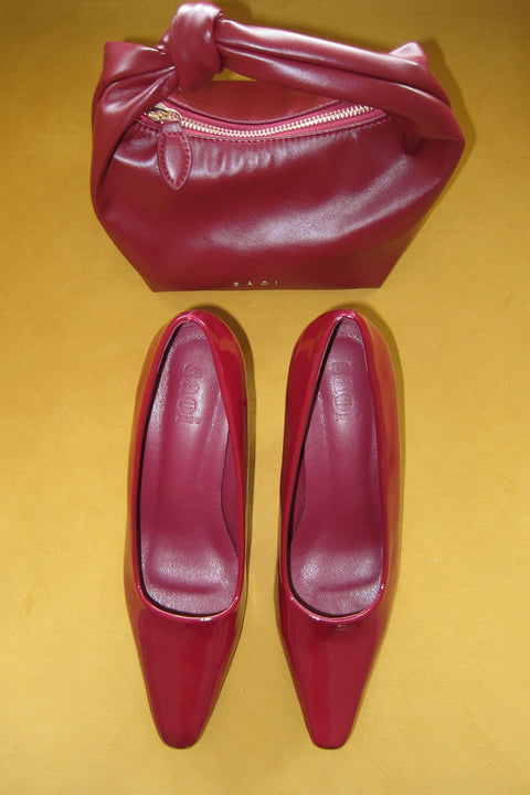 Diana Heels in Burgundy