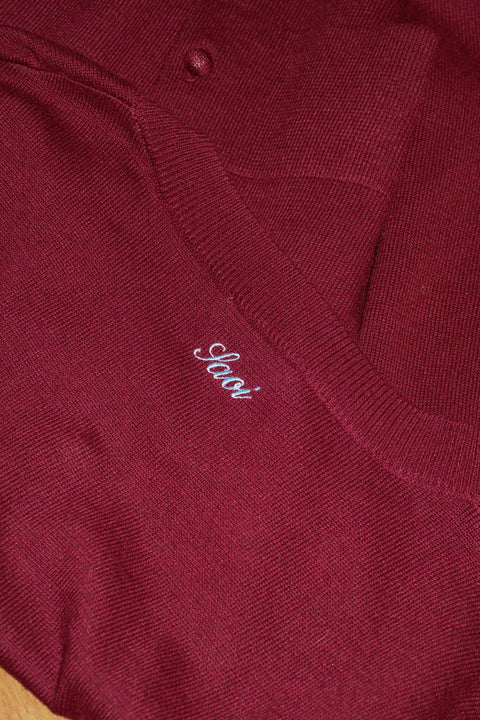90s Cardigan in Burgundy