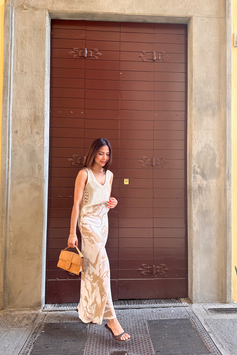 Palermo Maxi Skirt in Dulce Cream