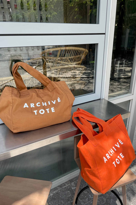 Warehouse Sale Archive Tote in Orange Sienna