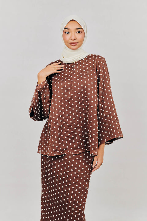 Kurung Kedah in Manis Kelapa Brown