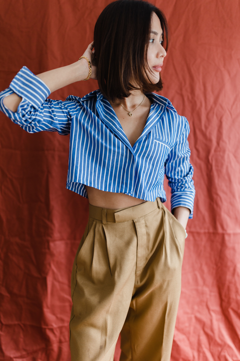 Classic Wide Legged Pants in Tawny