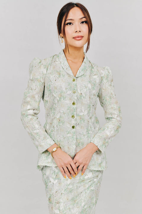 Kebaya Pendek in Tijani Green