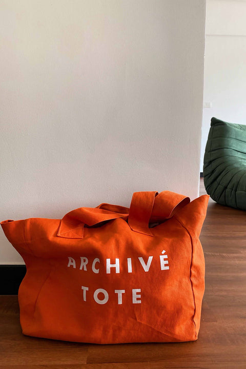 Warehouse Sale Archive Tote in Orange Sienna