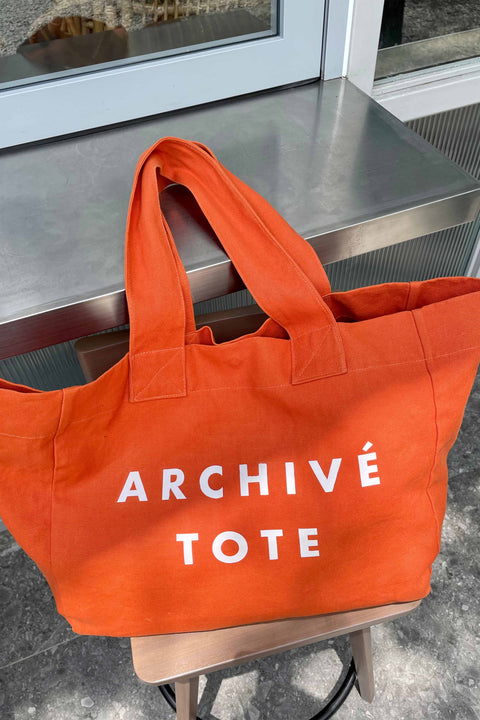 Warehouse Sale Archive Tote in Orange Sienna