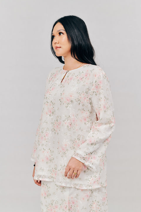 Kurung Kedah in Seroja Pink