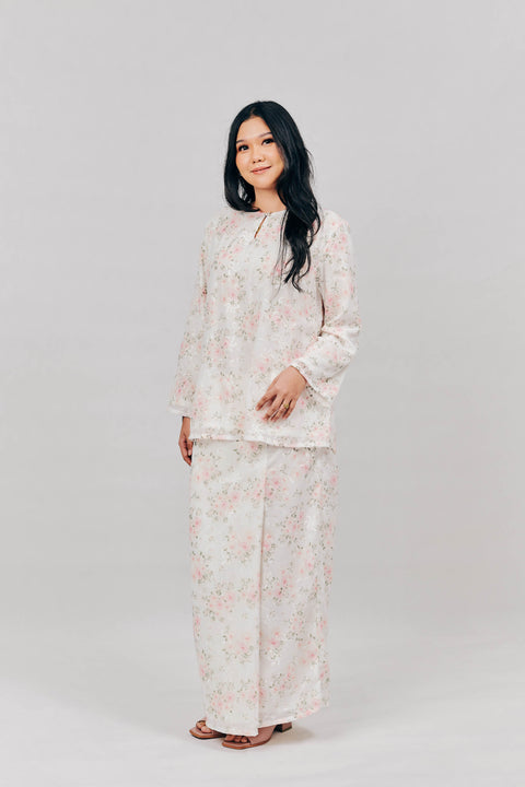 Kurung Kedah in Seroja Pink