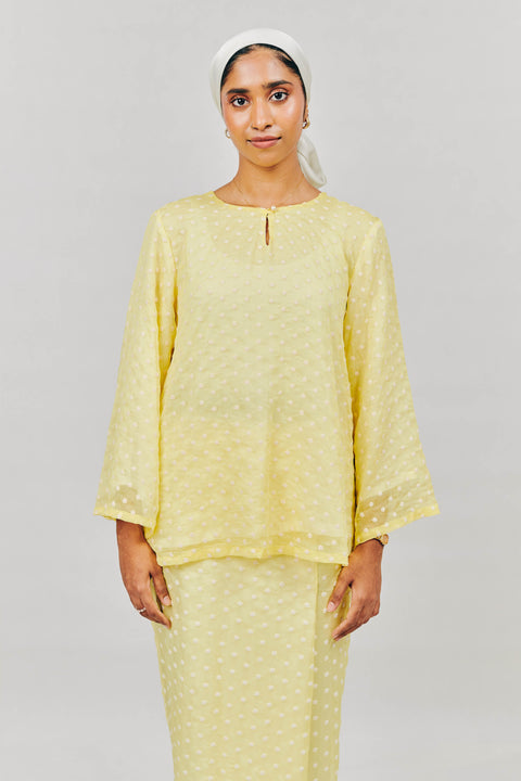 Kurung Kedah in Sinaran Mentari Yellow